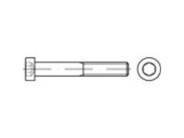 TOOLCRAFT 1068445 sylinderskruer M8 35 mm innvendig sekskant DIN 7984 rustfritt stål A4 - 100 stk