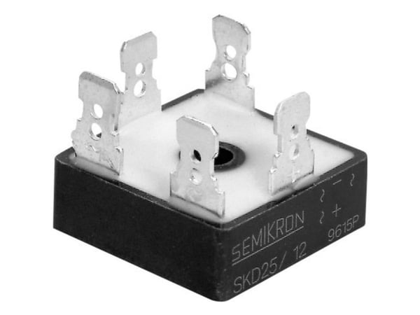 Diotec DB25-12 Siltatasasuuntaaja D-63 1200 V 25 A Kolmivaiheinen