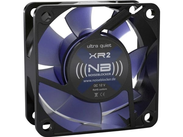 Noiseblocker BlackSilentFan XR2, Vifte, 6 cm, 2200 RPM, 24 m³/t, Sort
