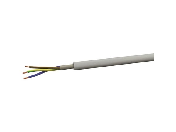 VOKA Kabelwerk installationskabel NYM-J 5 x 1,5 mm² gråvit (RAL 7035) 100 m