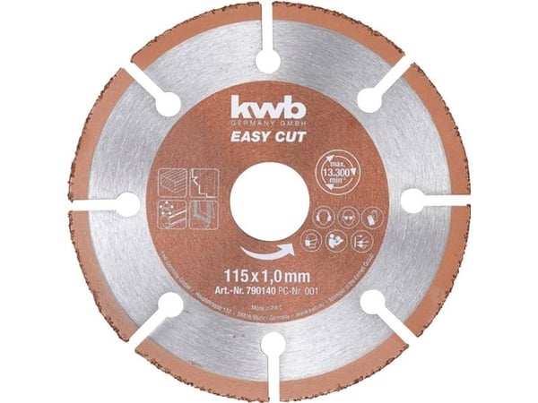 kwb 790140, Kopper, Plast, Tre, 11,5 cm, 2,22 cm, 13000 RPM, 1 stykker
