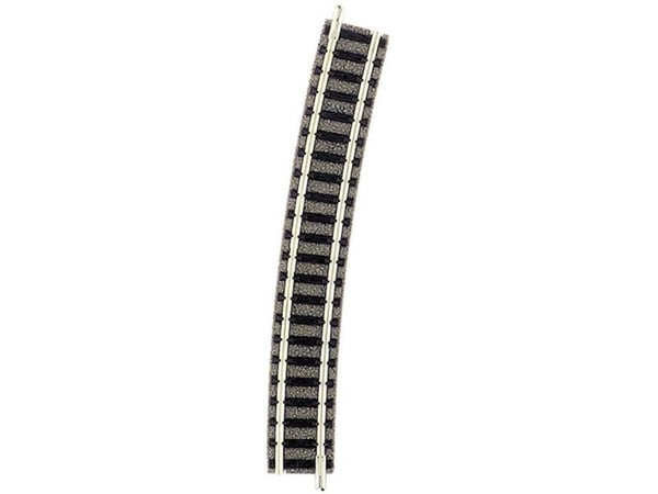 9136 N Fleischmann piccolo (med ballast) Bøyd spor 15° 430 mm