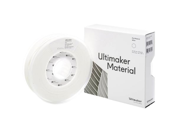 UltiMaker PLA - M0751 White 750 - 211399 PLA-filament 2,85 mm 750 g hvit (1 stk)