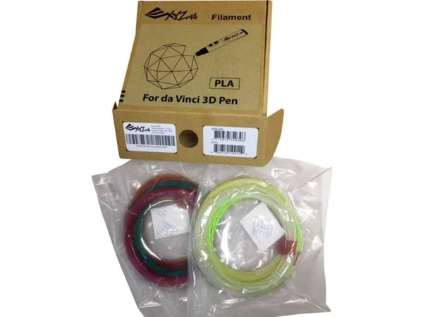XYZprinting - 6-pack - gul, rød, grønn, oransje, blank, peppermyntegrønn - 12 m - PLA-filament (3D)