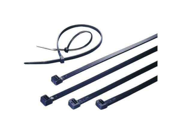 TRU COMPONENTS 1592890 TC-CVR150W203 Kabelbinder 150 mm 3.60 mm Sort Uv-stabiliseret 100 stk