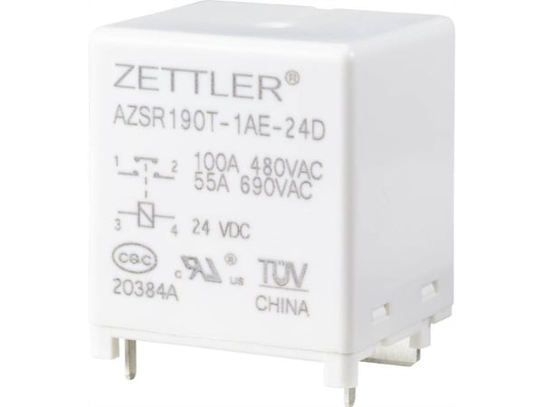 Zettler Electronics AZSR190T-1AE-24D kraftrelé 24 V/DC 100 A 1 sluttkontakt