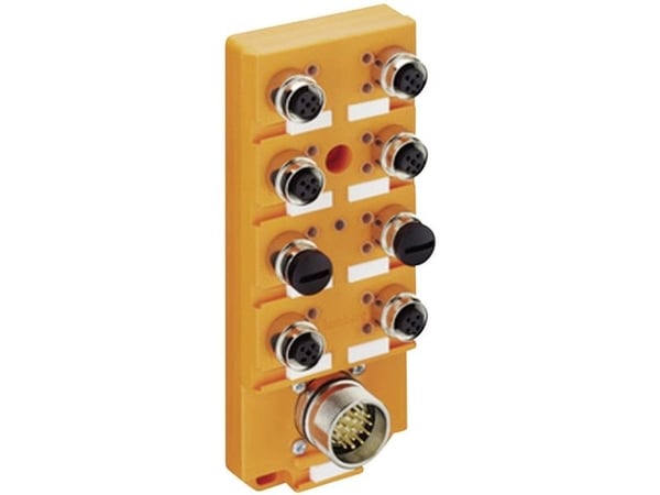 Lumberg Automation ASBSV 8/LED 5 11138 Anturi/aktori passiv M12-fordeler med metalgevind 1 stk
