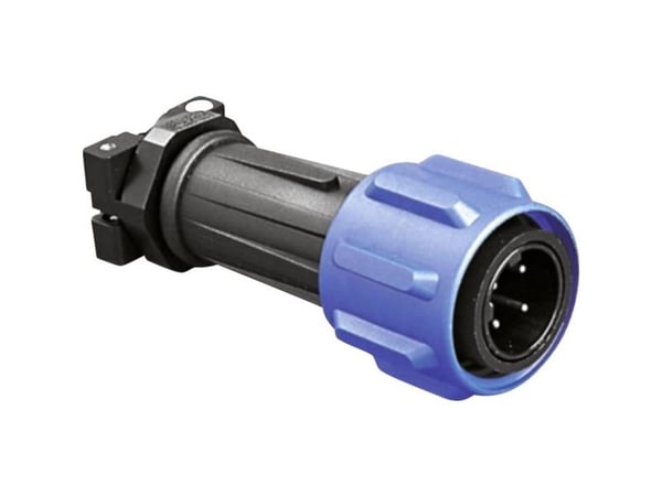 Bulgin PX0911/04/P rund kontakt, rette samlede poler: 4, serie PX09 (1 stk)