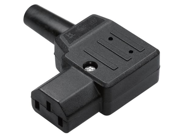 Kaiser 790/sw/C IEC-liitin 790 Kytkentä, kulmikas Nappien kokonaismäärä: 2 + PE 10 A Musta 1 kpl