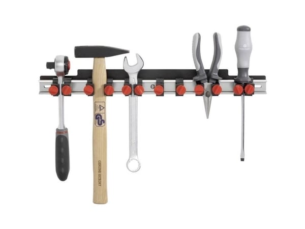 TOOLCRAFT 88 68 86 Verktygshållare i aluminium (L x B) 435 mm x 48 mm