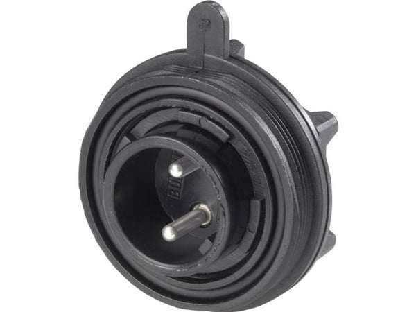 Bulgin PX0730/P rundstiftkontakt, innbygging, samlet antall poler: 3, serie PX07, 1 stk