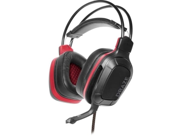 SPEEDLINK Draze Gaming, Koblet med ledninger (ikke trådløs), Spilling, 20 - 10000 Hz, 295 g, Hodesett, Sort, Rød