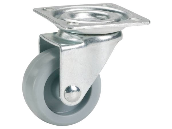 Dörner + Helmer 790310, Svart, Metallisk, 15 kg, Termoplastisk elastomer (TPE), Plast, Kulelager, 2,5 cm