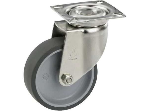 Dörner + Helmer 770160, Svart, Grå, Metallisk, 40 kg, Termoplastisk elastomer (TPE), Plast, Hylselager, 5 cm
