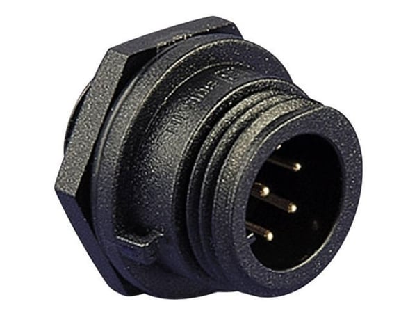 Bulgin PX0412/10P rundplugg, innfelt, totalt antall poler: 10, serie PX04