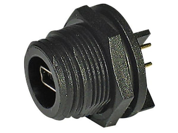 Mini-USB-liitin 2.0 - Tyyppi A / B - IP68 Liitäntä, uppoasennus PX0457 Nastapistoke PX0457 Bulgin Sisältö: 1 kpl