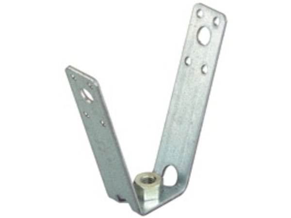 Fischer 64094, Ilmastointiputken kiinnike, Terästä, Sinkittyä terästä, 3 kN, M8, DIN EN 10327, DIN EN 10111