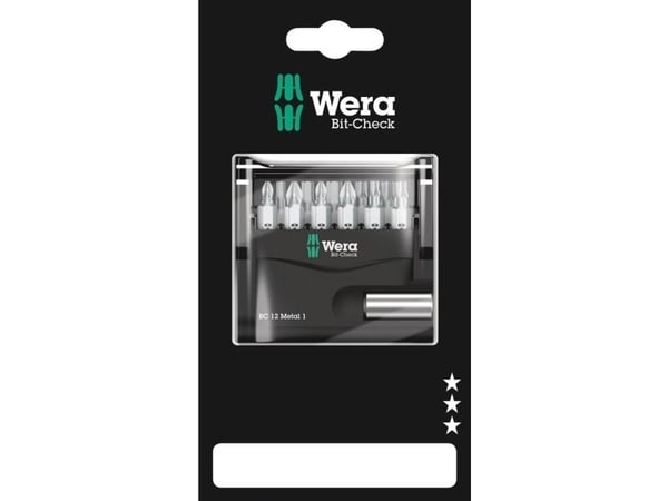 Wera 05136393001, 11 stykker, Hex (metric),Phillips,Pozidriv,Torx Plus, PH 1,PH 2, PZ 1,PZ 2, TX15,TX20,TX25,TX30, 3,4,5 mm