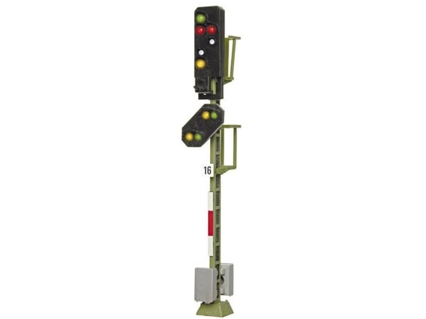Viessmann Modelltechnik 4016 H0 signalsystem med varsel-/utkjørselssignal ferdig modell DB