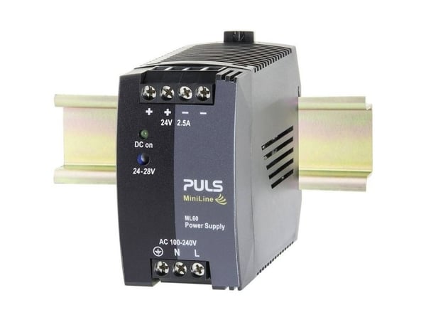 PULS MiniLine ML60.242 DIN-kiskoon kytketty virtalähde, DIN-virtalähde 24 V/DC / 2,5 A / 60 W (ML60.242)