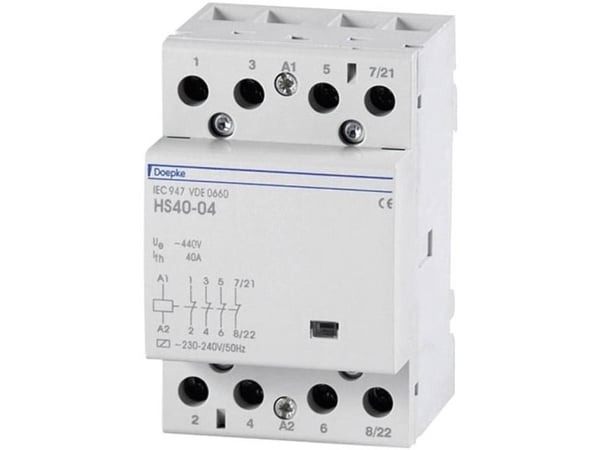 Doepke HS63-40 230V AC-kontaktorit 230 V 63 A 1 kpl 1 kpl