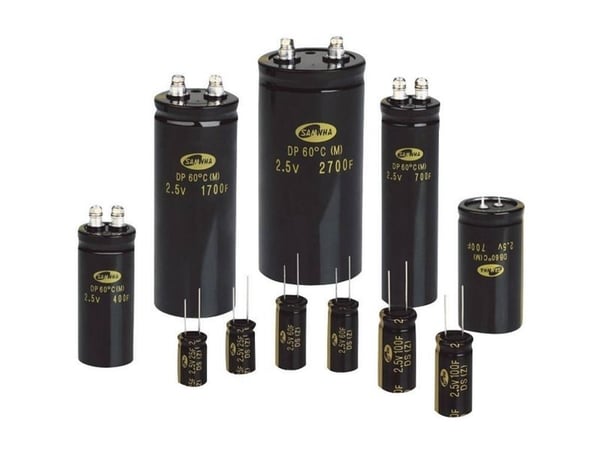 Samwha DS0E505Z10020BB grønn cap-kondensator 5 F 2,5 V/DC 20 % (Ø x L) 10 mm x 20 mm 1 stk
