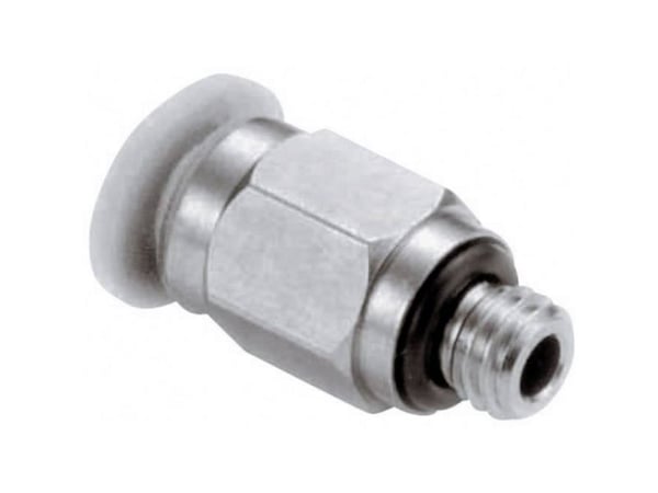 Norgren Lige stik M02250406 Udvendigt gevind: M6 Rør Ø: 4 mm 1 stk