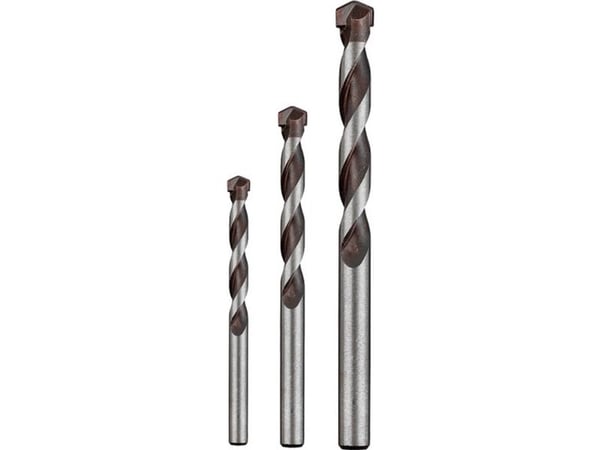 kwb 044568, Drill, Drill bit set, Høyrehåndsrotasjon, Betong, Granitt, Murverk, Naturstein, Tungsten Carbide (TC), 5, 6, 8 mm