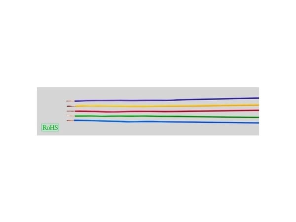 HELUKABEL H05V-K, Pienjännitekaapeli, Sininen, Valkoinen, Polyvinyylikloridi (PVC), Polyvinyylikloridi (PVC), Cooper, 1x0.5 mm²