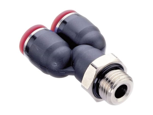 Norgren Y-haarukka C02881238 Udvendigt gevind: 3/8 Rør Ø: 12 mm 1 stk