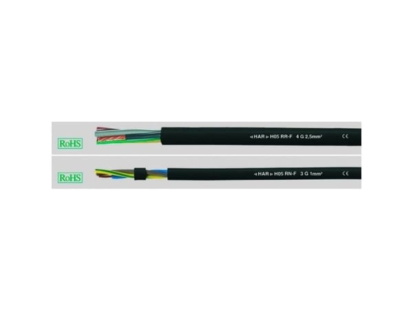 HELUKABEL 36008, Pienjännitekaapeli, Musta, Cooper, 0,75 mm², 29 kg/km, -30 - 60 °C