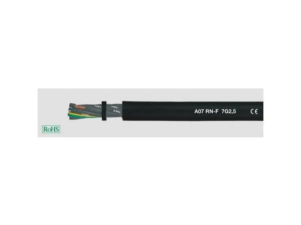HELUKABEL 37080, Pienjännitekaapeli, Musta, Kupari, 1.5 mm², 43 kg/km, -25 - 60 °C