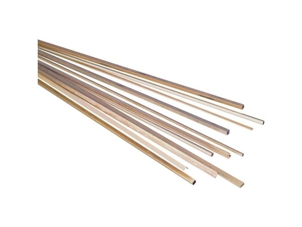 Mässing U-profil (L x B x H) 500 x 3 x 1,5 mm 1 st