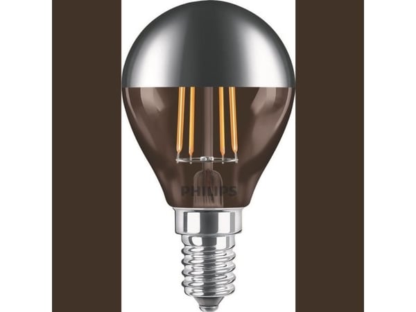 Philips Filamentkronljuskälla spegelkrona 35 W P45 E14, 4 W, 35 W, E14, 397 LM, 15000 h, Varmvitt