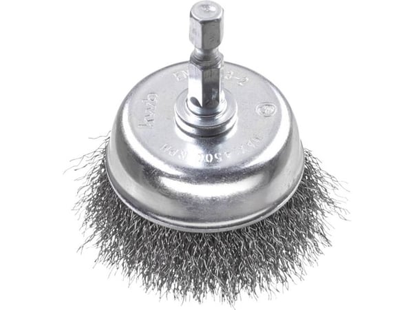 kwb 606330, Kopp stålbørste, 6 mm, 7,5 cm, 0,3 mm, Metall, Stein, Metall