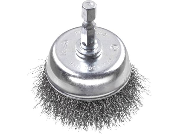 kwb 606210, Kopp stålbørste, 6 mm, 5 cm, 0,2 mm, Metall, Stein, Metall