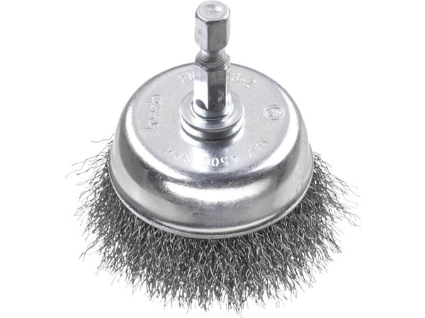 kwb 606310, Kopp stålbørste, 6 mm, 7,5 cm, 0,2 mm, Metall, Stein, Metall