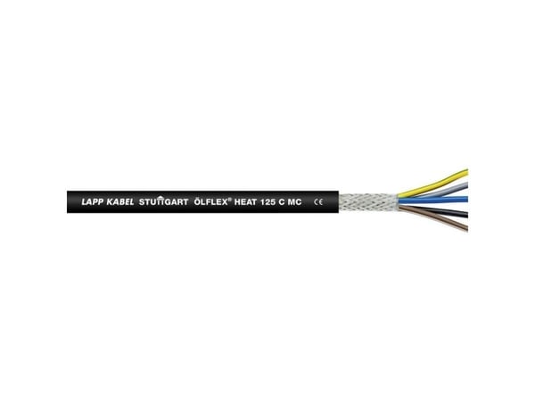 Lapp ÖLFLEX HEAT 125 C MC, 100 m, Sort, 146 kg/km, 198 kg/km, 4000 V, 2,5 mm²