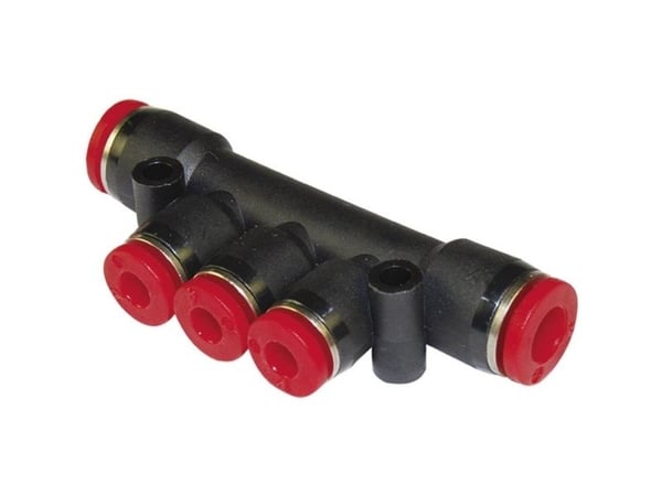 Norgren Fordeler C00D30806 Rør Ø: 8 mm, 8 mm, 8 mm, 6 mm, 6 mm, 6 mm, 6 mm 1 stk 1 stk