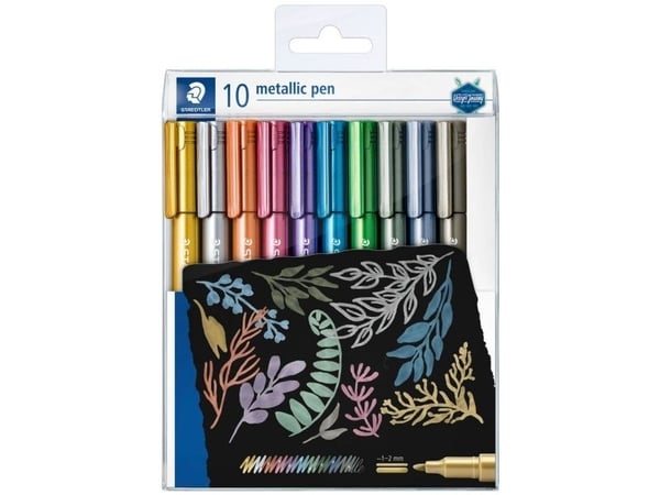 Staedtler® Marker Metallic Pen med 10 stk. ass. farver