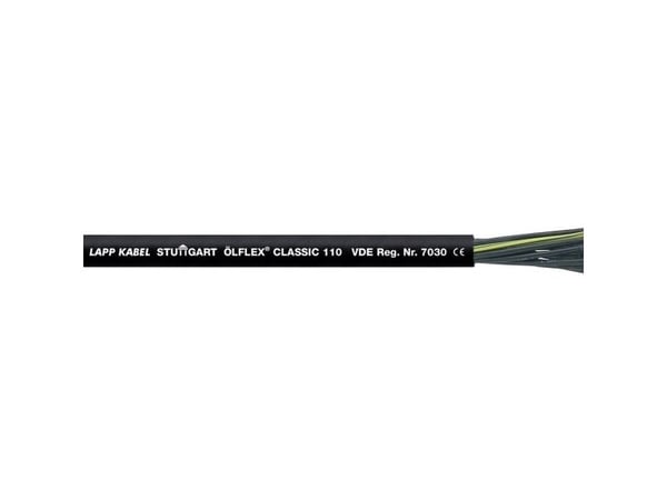 Lapp ÖLFLEX 1119897, 100 m, Svart, 48 kg/km, 94 kg/km, 4000 V, 1 mm ²