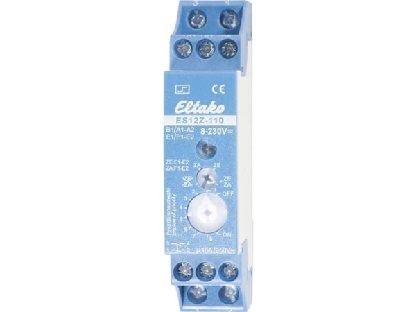 ELTAKO Kiprelæ, keskipistoke1 slutte + 1 bryde, 16A, 8-230V AC/DCdin-skinne, bredde 18 mm