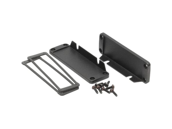 Hammond Electronics ändplåt aluminium svart (L x B x H) 16 x 107 x 35 mm 1 st