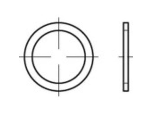 TOOLCRAFT TO-5454528 tetningsring 48 mm DIN 7603 aluminium, 50 stk
