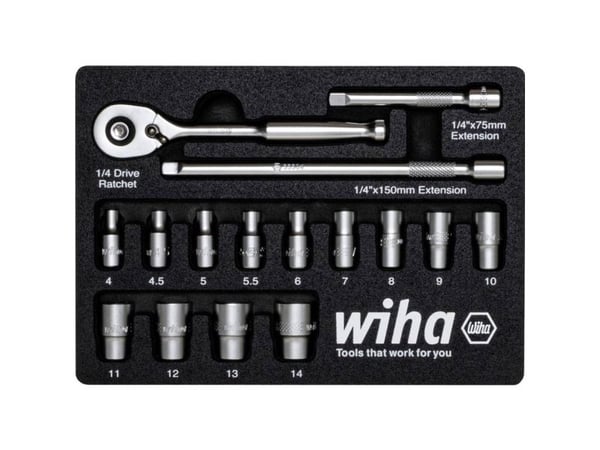 Wiha 44683 Hylsysarja 1/4 197 mm