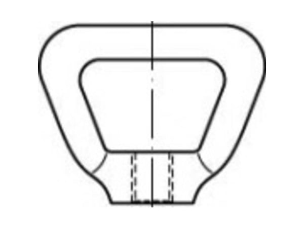 TOOLCRAFT TO-5454804 Kaarimutterit M16 80704 messinki 10 kpl