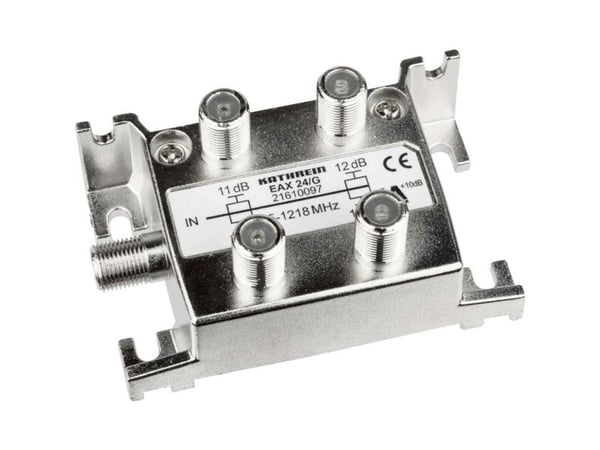 Kathrein EAX 24/G, 75 ohm (O), 5 - 1218 Mhz, alumiini, F, 74 mm, 44 mm, 44 mm