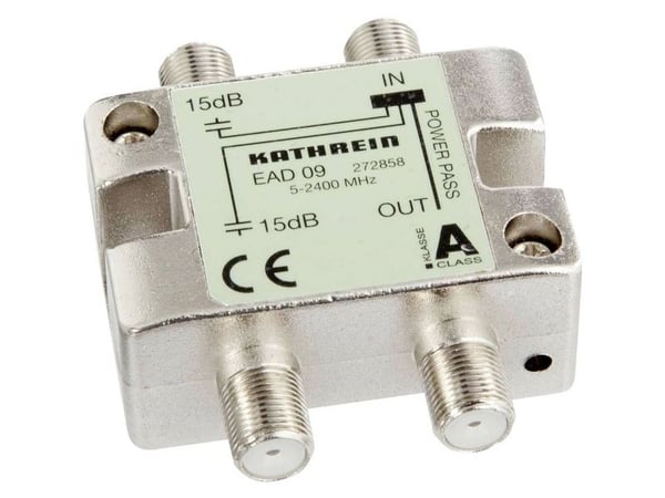 Kathrein EAD 09, Kaapelin jakaja, 5 - 2400 MHz, Hopea, Naaras, 1 kpl, F