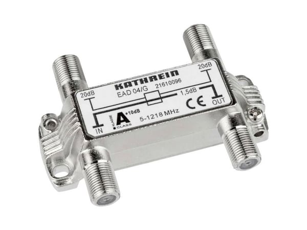 Kathrein EAD 04/G, 75 O, 5 - 1218 MHz, Hopea, Sinkki, F, 73,6 mm