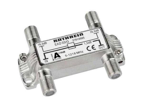 Kathrein EAD 03/G, 75 O, 5 - 1218 MHz, Hopea, Sinkki, F, 73,6 mm